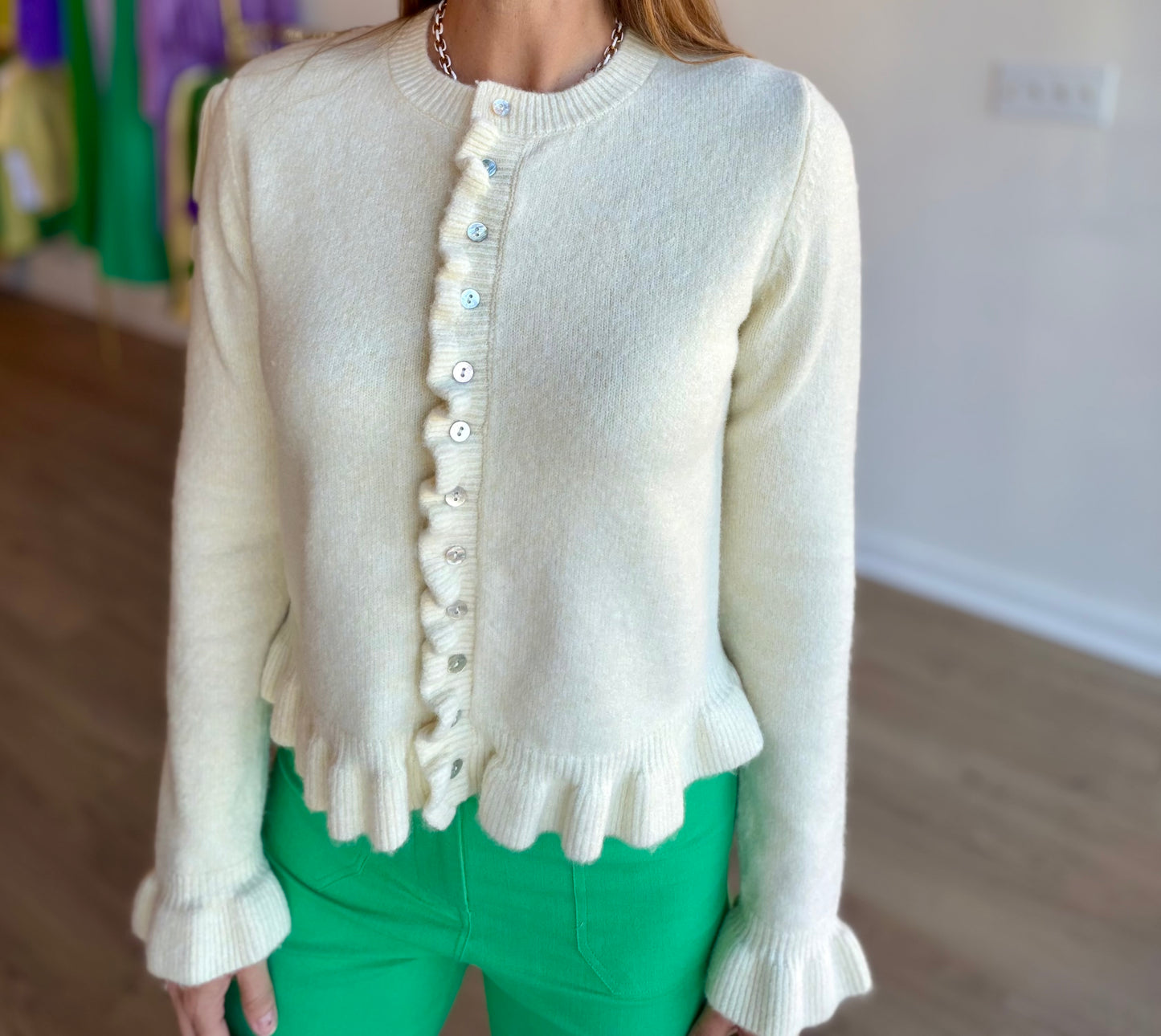 Lemon Ruffle Cardi