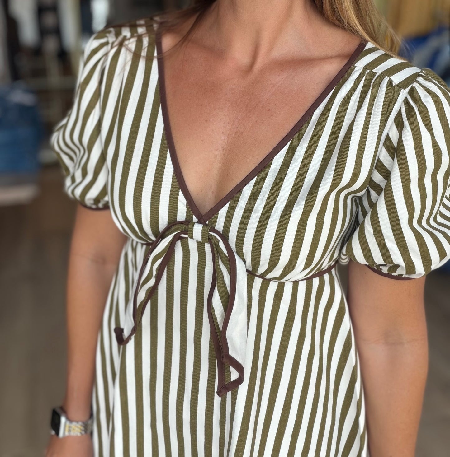 Stripe Twill Mini
