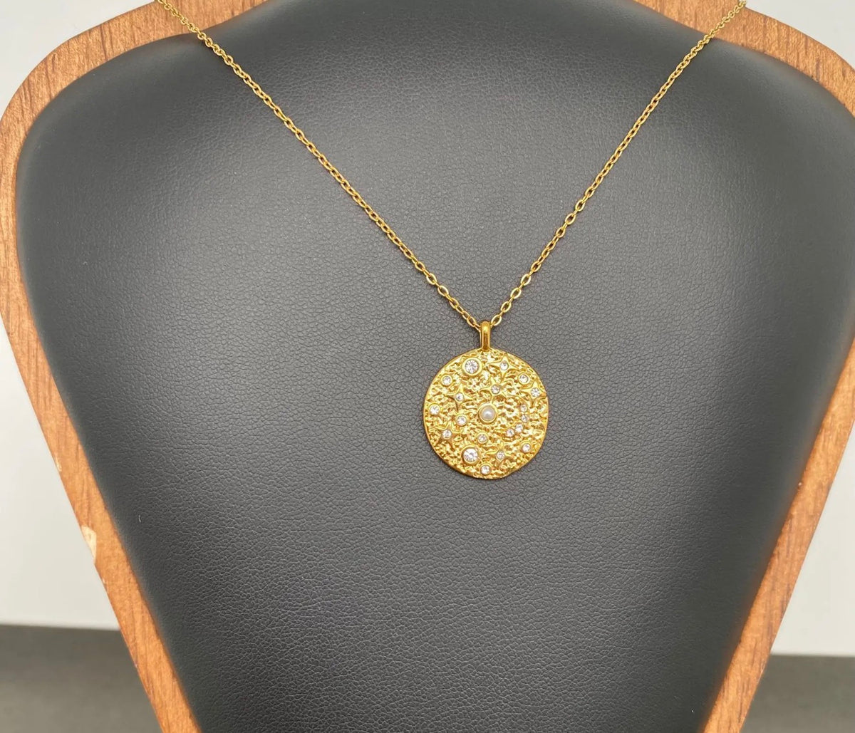 Round Gold Pendant