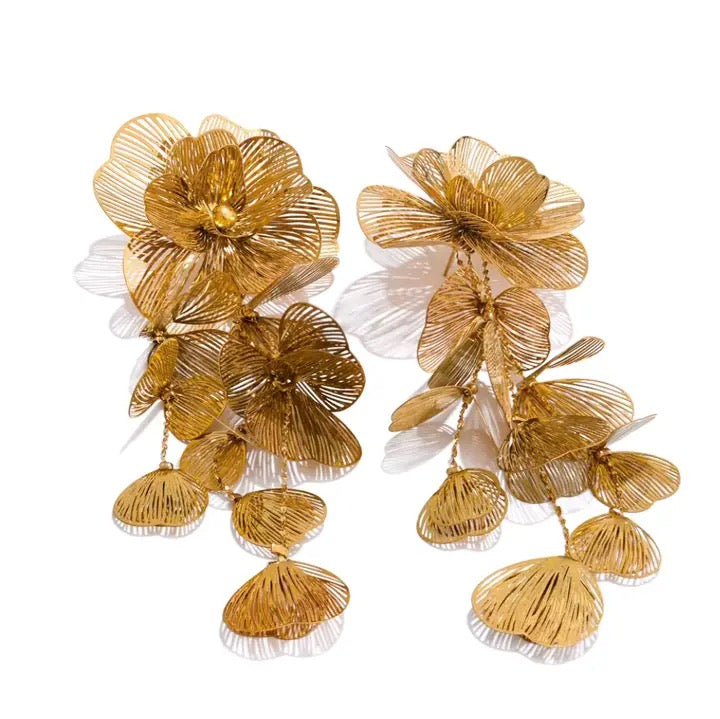 Golden Bloom Earring