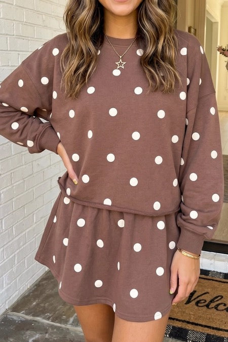 Polka Sweater Set