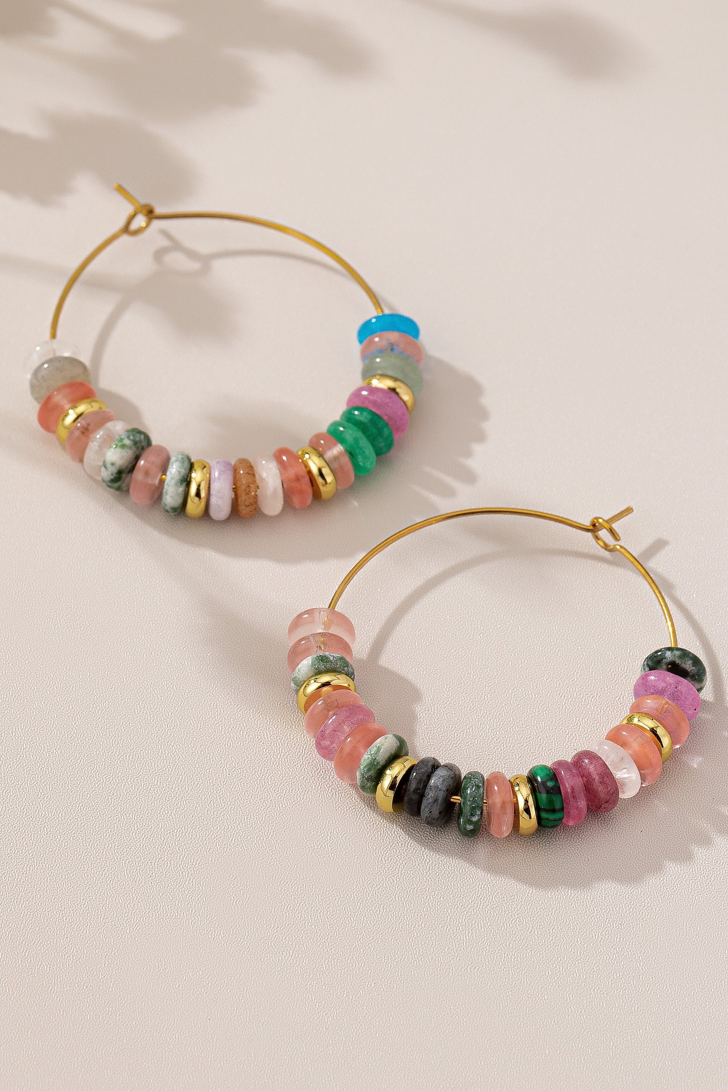 Colorful Agate Hoop