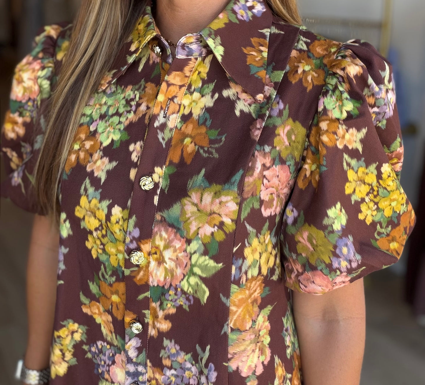 Josie Floral Puff Mini