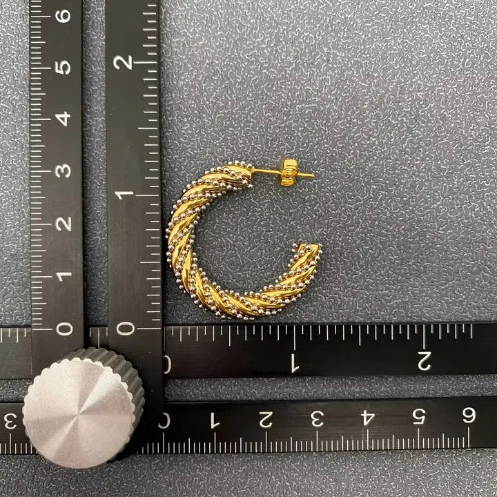 18k Plated Steel Twist