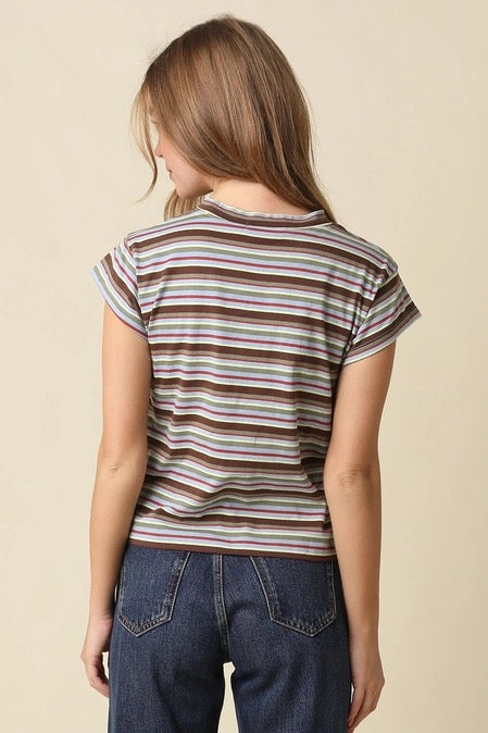 Later Stripe Tee