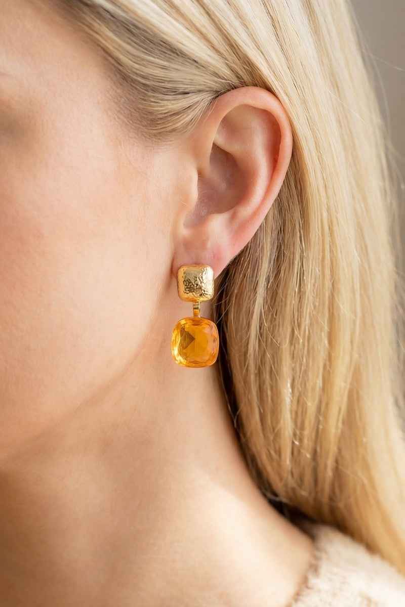 Faceted Cut Earring