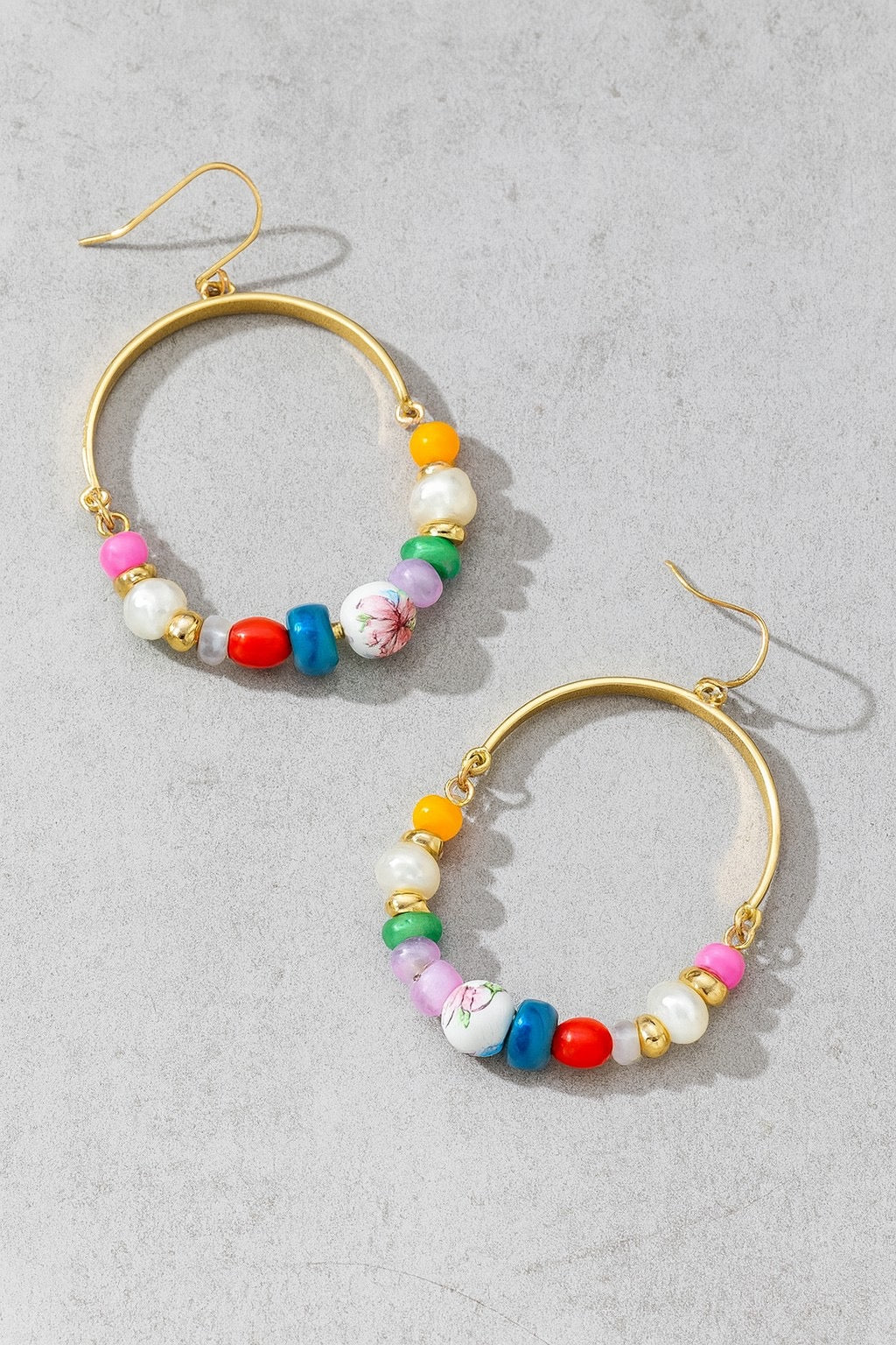 Ceramic Hoop Earring