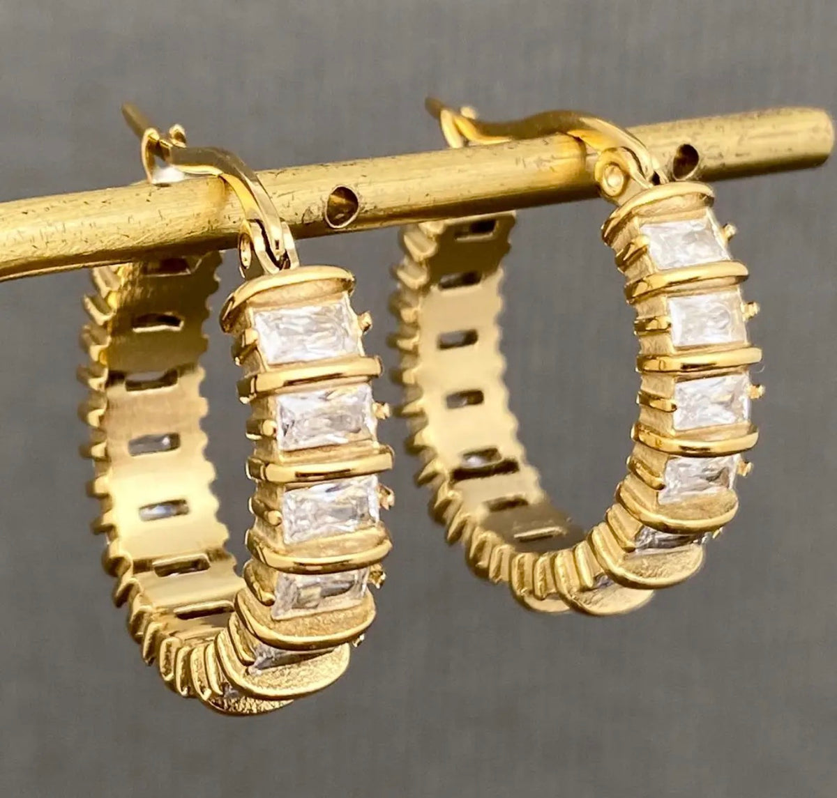 Inlaid Hoops