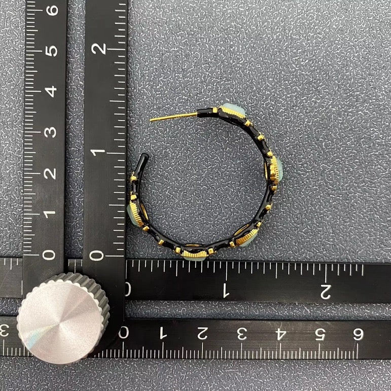 Green Aventurine 18k plated