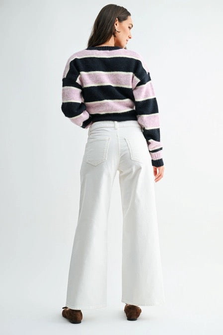 Cream Corduroy Denim