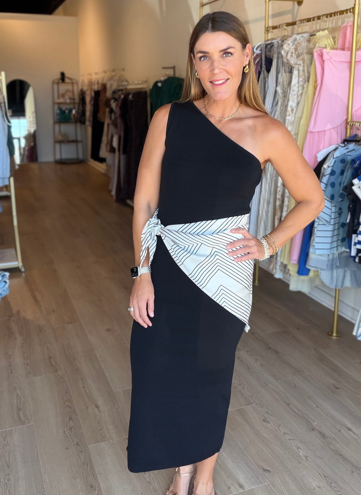 Scarf Midi Dress