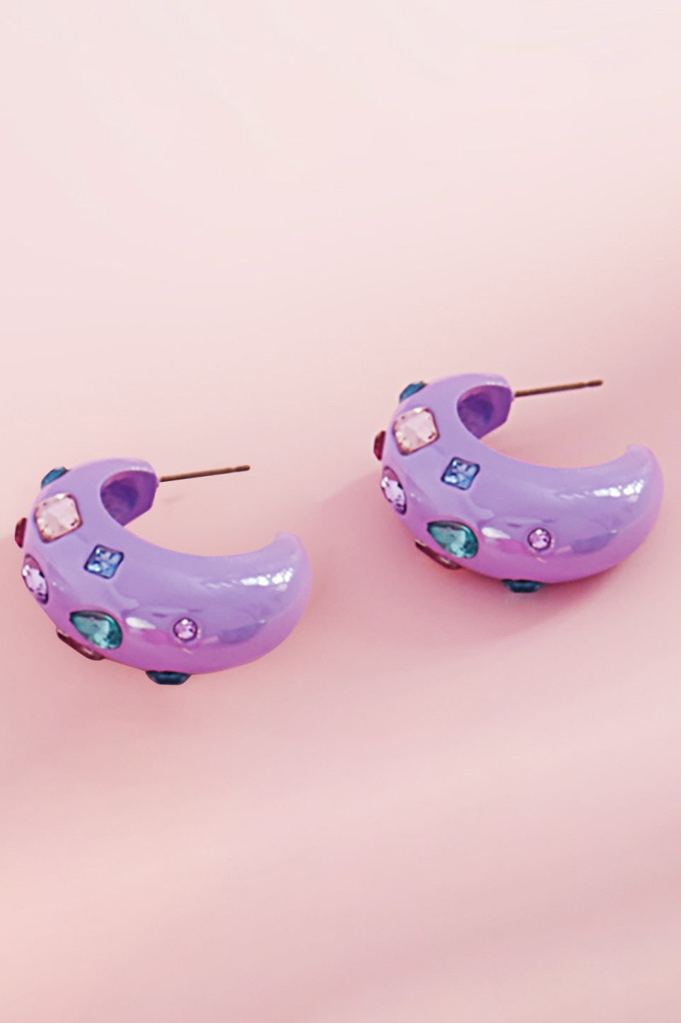 Multi Stone Chunky Earring