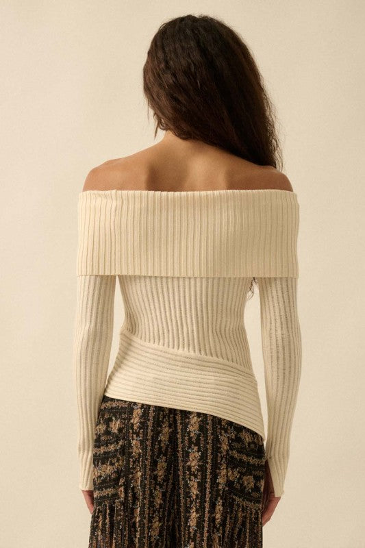 Ribbed OTS Sweater