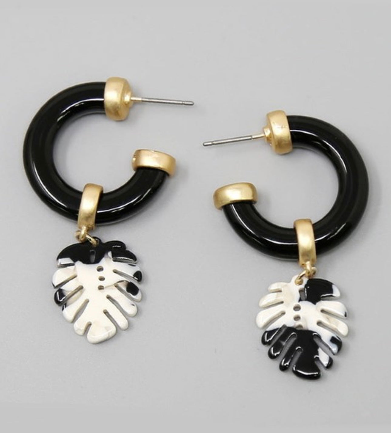leaf acetate hoops