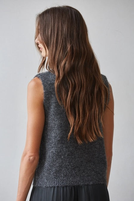 Rhinestone Knit Sleeveless