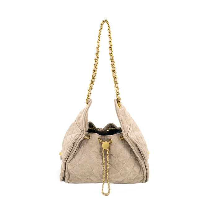 Taupe Suede Bag