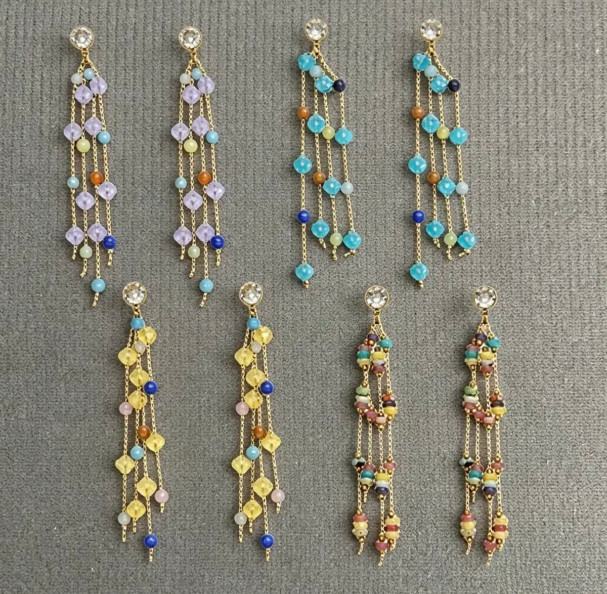 Stone Fringe Drops
