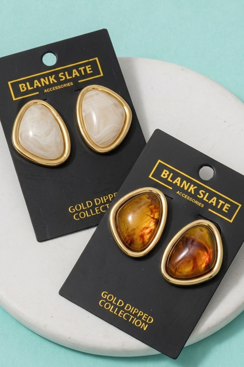 Cabochon Earrings