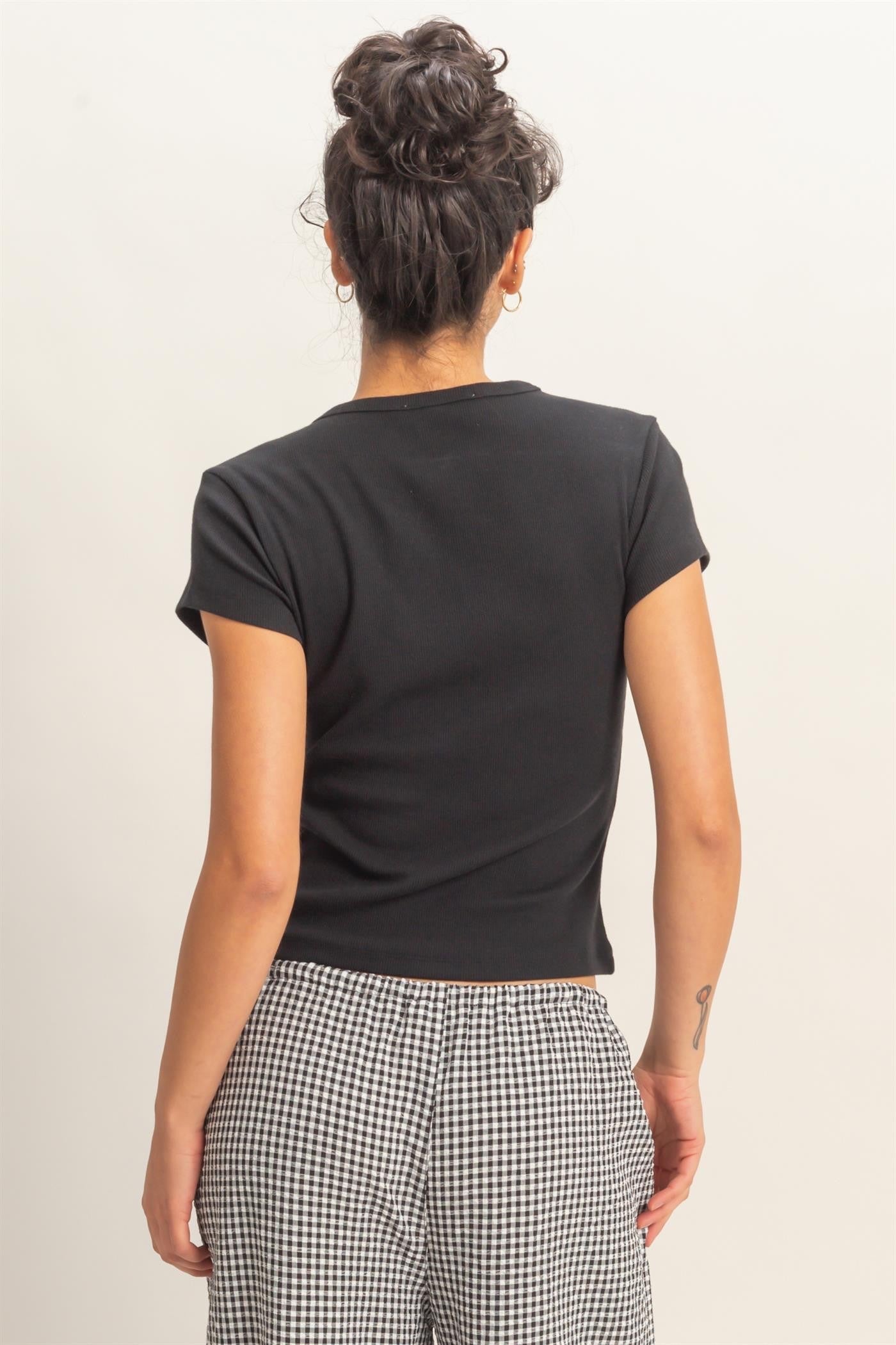 Constructed Rib Top