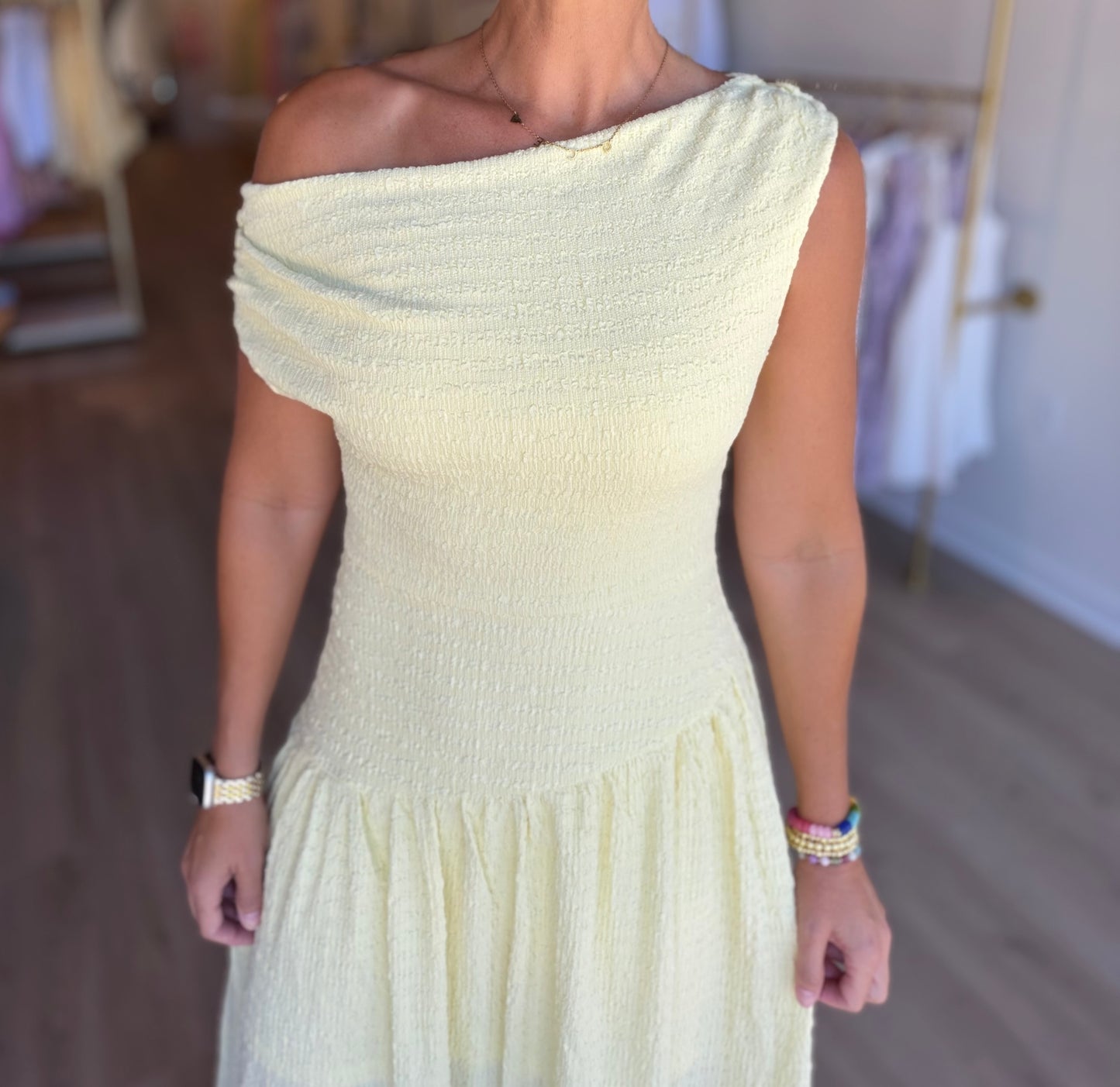 Butter Off Shoulder Maxi