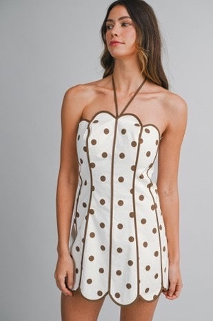 Scalloped Polka Dot Mini