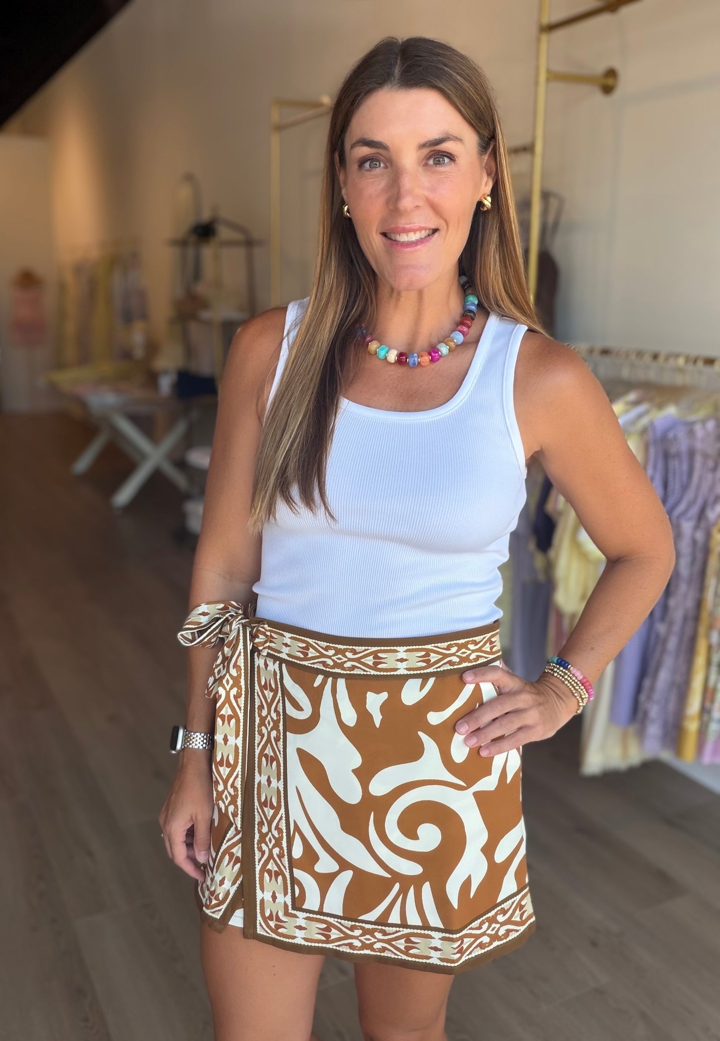 Neutral Stand Skort