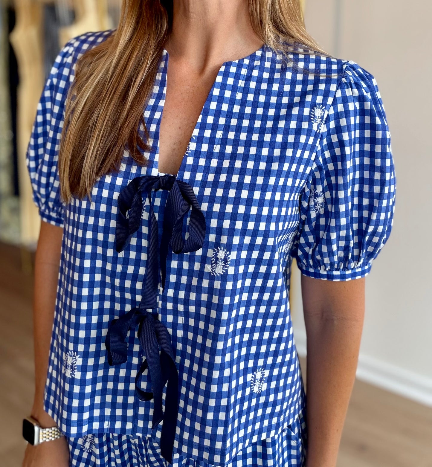 Azure Lace Top