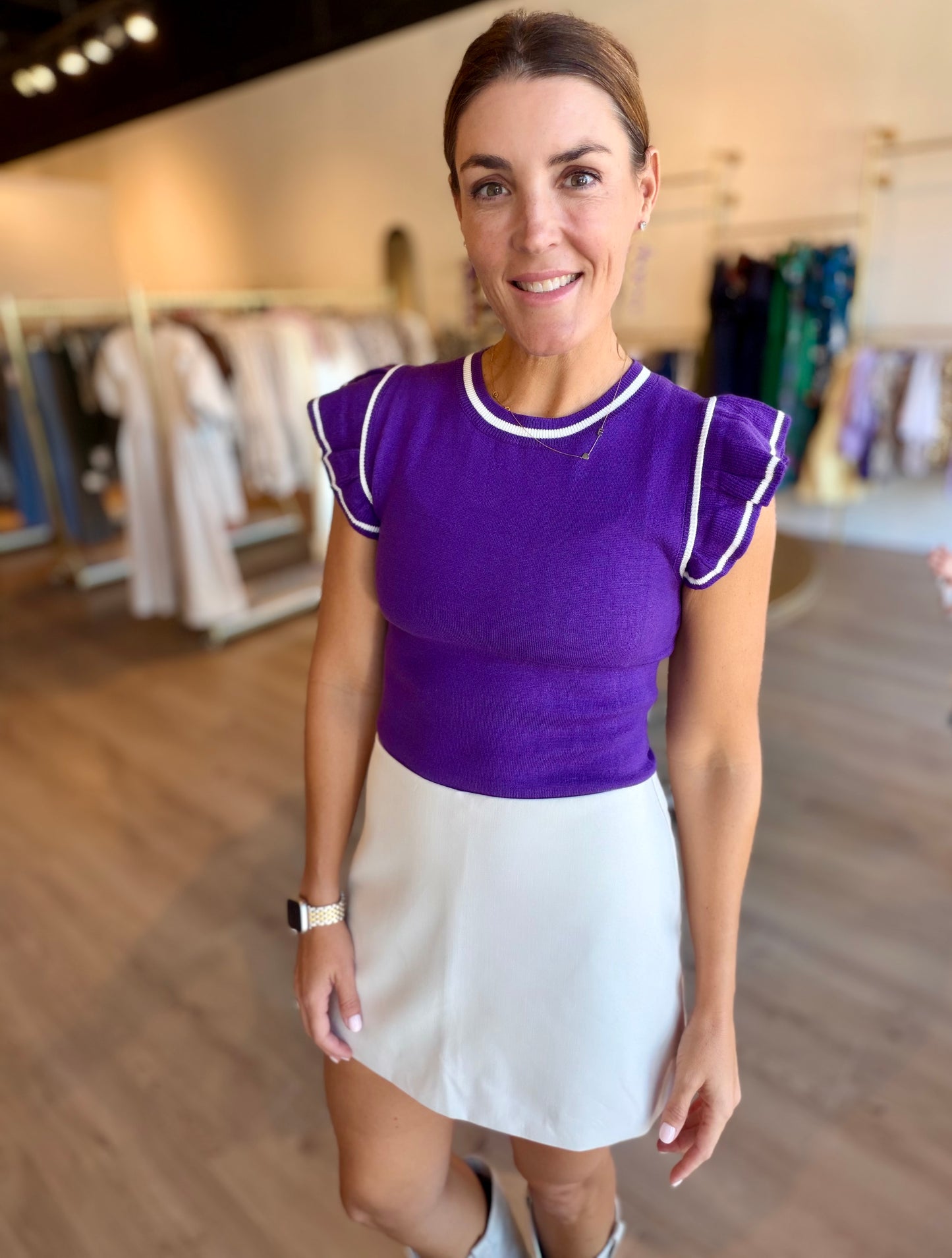 Purple Sweater Bodysuit