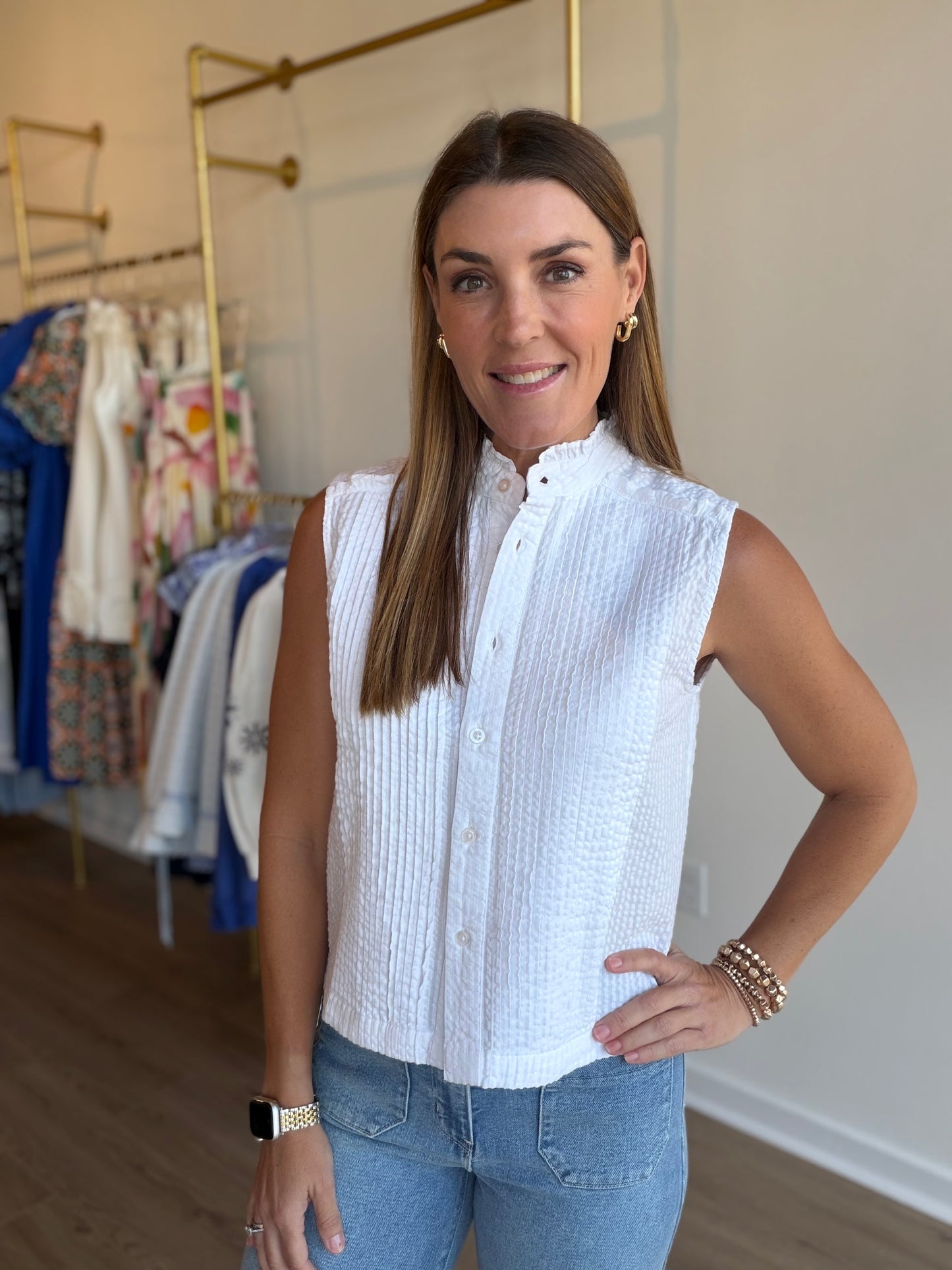 Pintuck Blouse