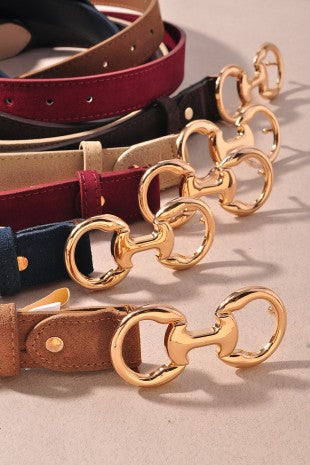 Faux Suede Belt