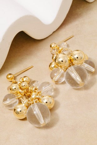 Metallic Dangle Earrings