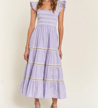 maxi lavender dress
