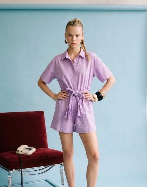 Lily Belted Romper