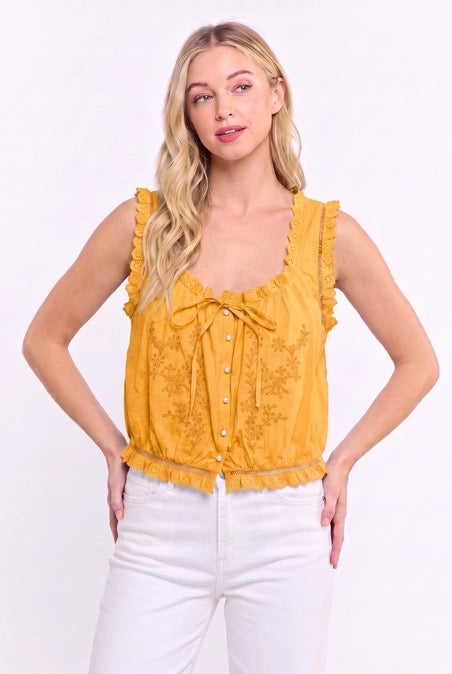 Angie Button Blouse