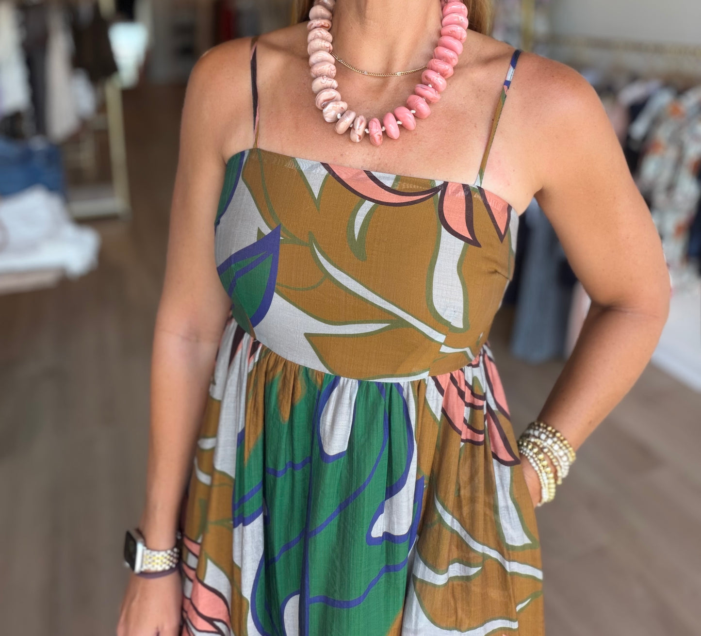 Wild Fall Midi Dress