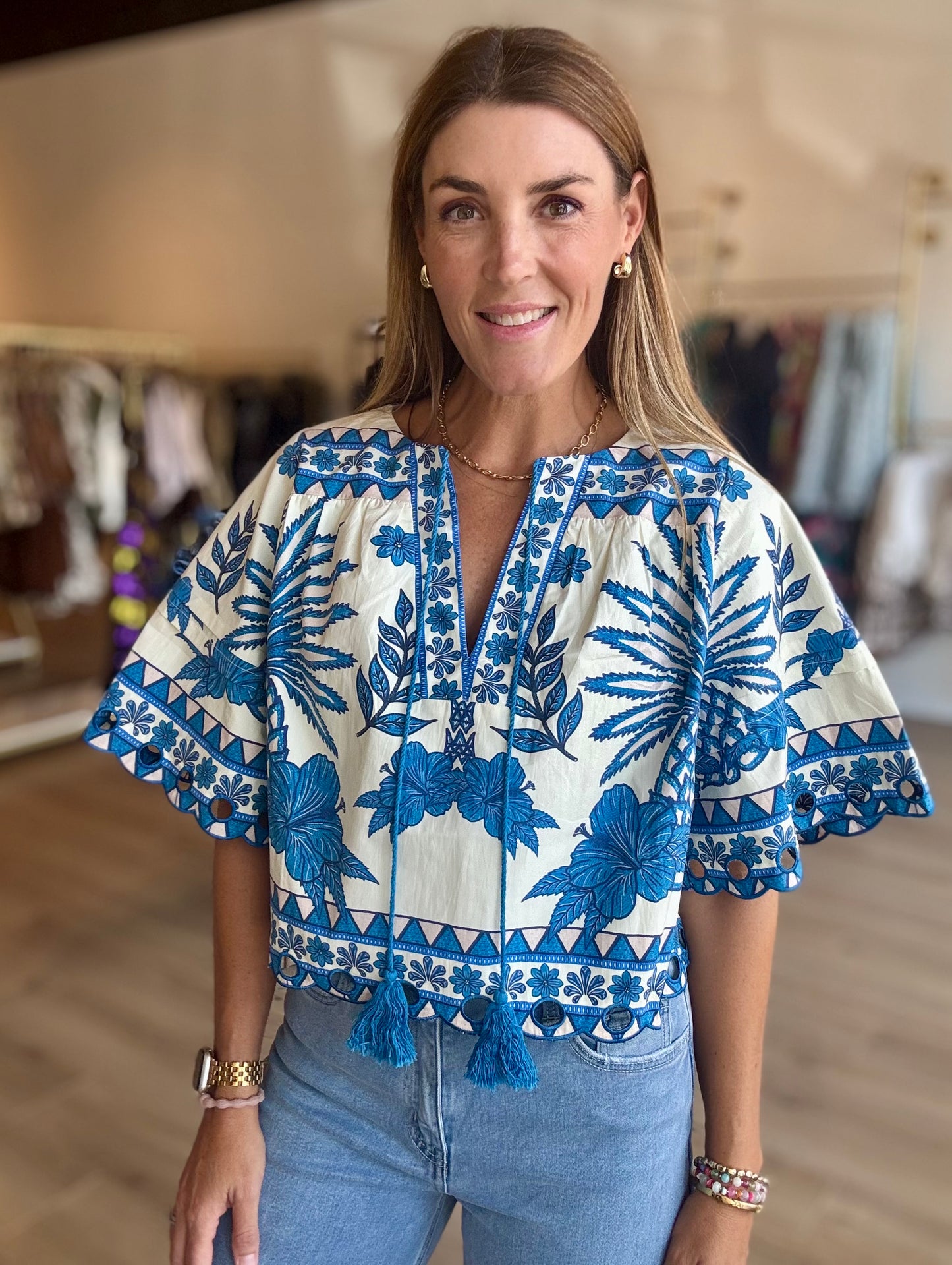 Fall Tropics Blouse
