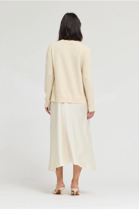 Knit Mix Midi Dress