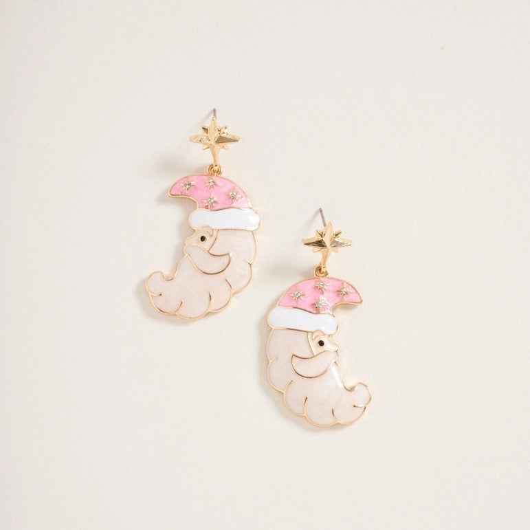 Moon Santa Earring