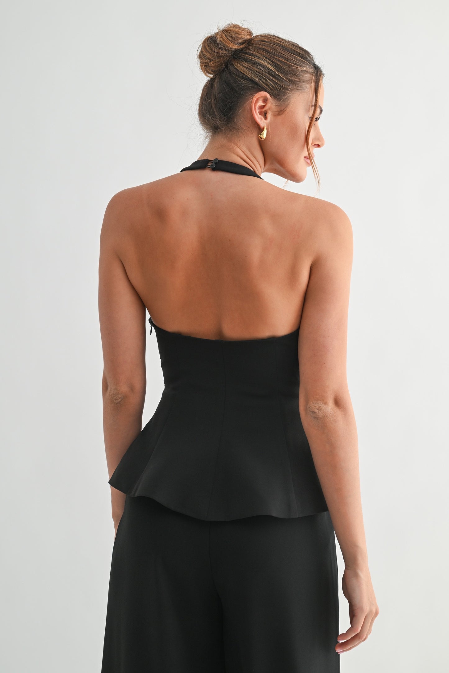 Sculpted Peplum Blouse