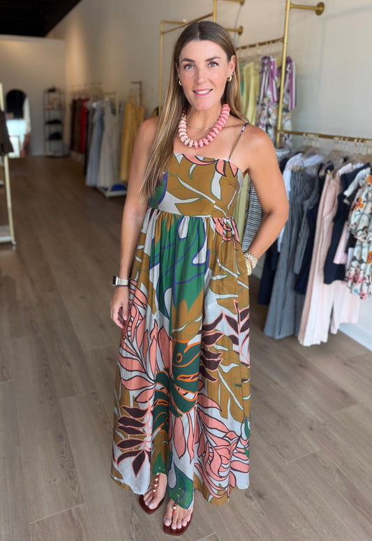 Wild Fall Midi Dress