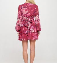 Wild Rose Ruffle Mini Dress