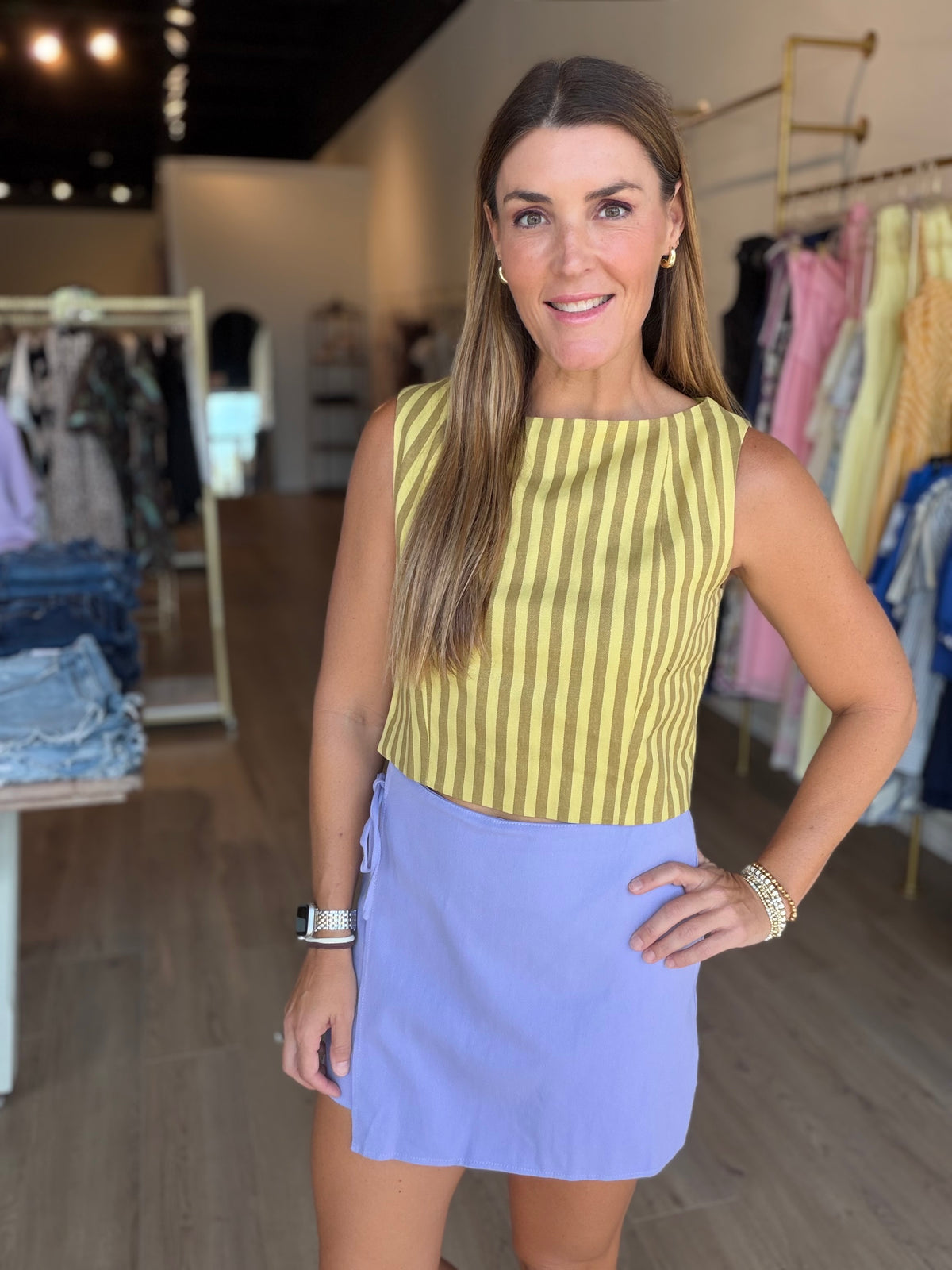 Lavender Wrap Skort