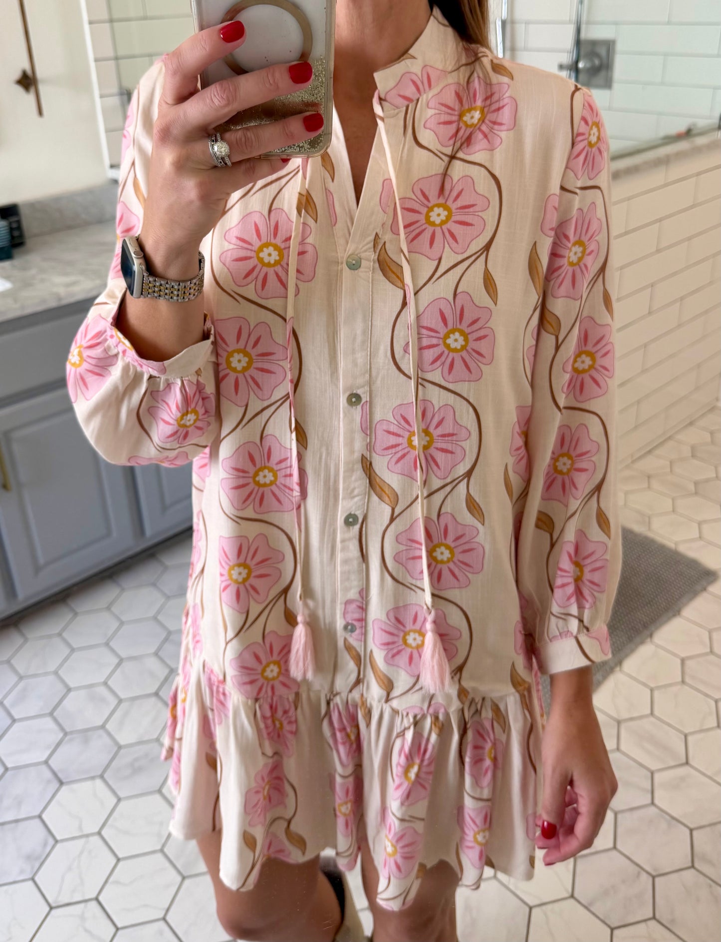 Floral Swirl Dress