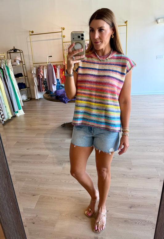Rainbow Sweater Vest