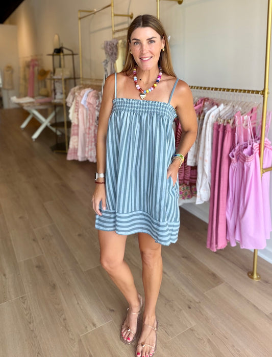 Blue Stripe Mini