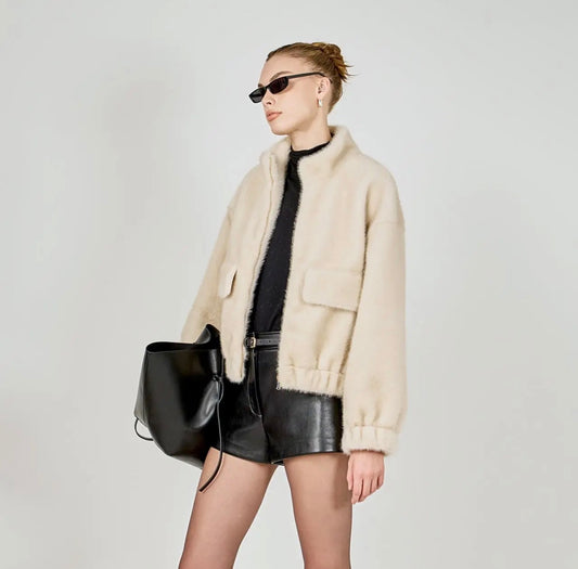 Faux Fur Bomber
