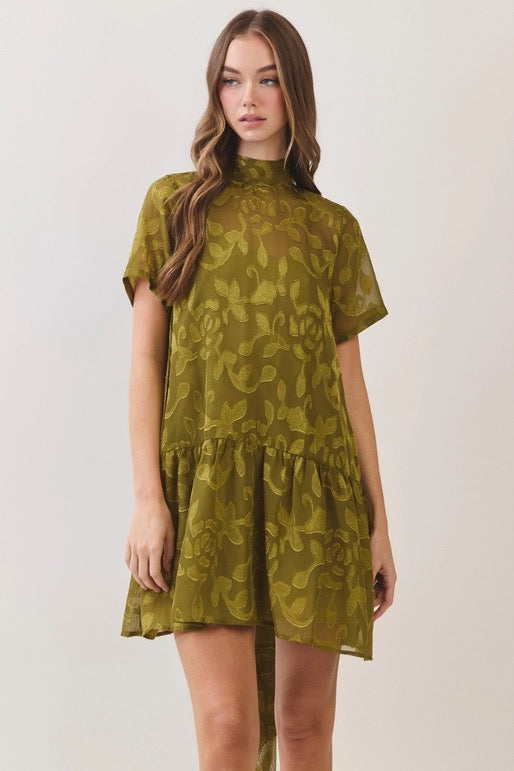 Olive Tini Mini Dress