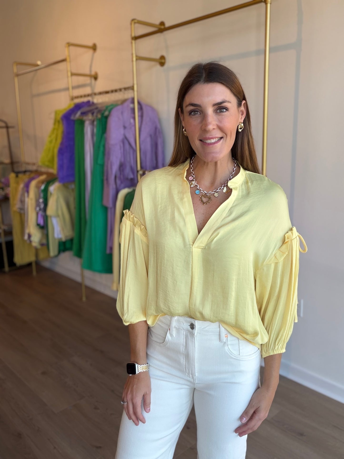 Yellow Balloon Blouse