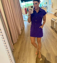 Button Up Purple Cowgirl Dress