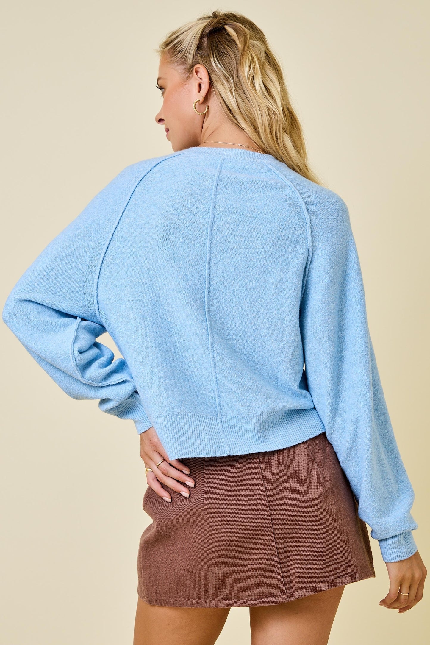 Raglan Henley Sweater